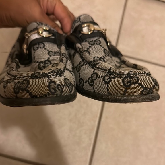 Gucci Monogram Loafers with Buckle - Picture 2 of 8